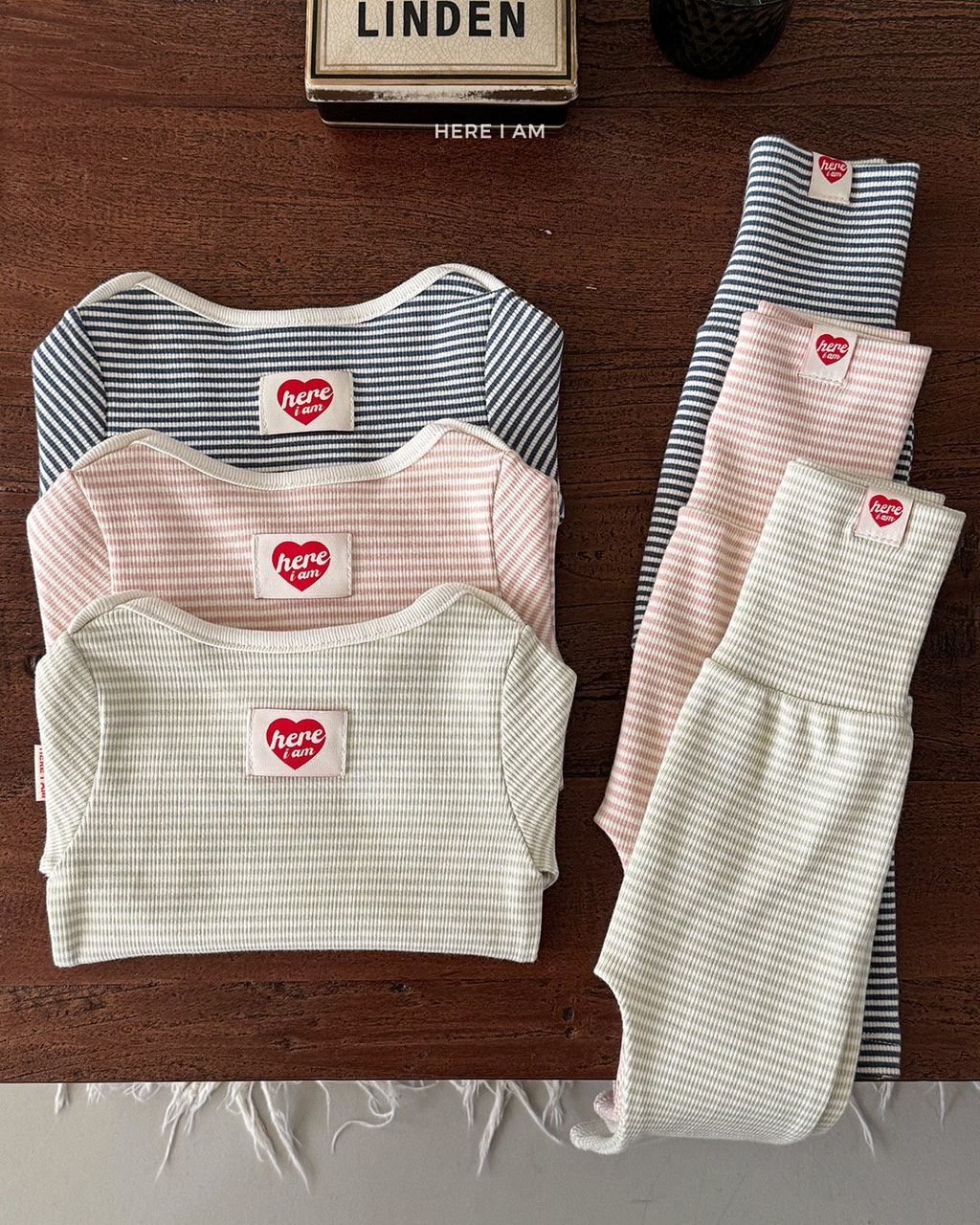 HERE I AM 橫條紋家居服 10