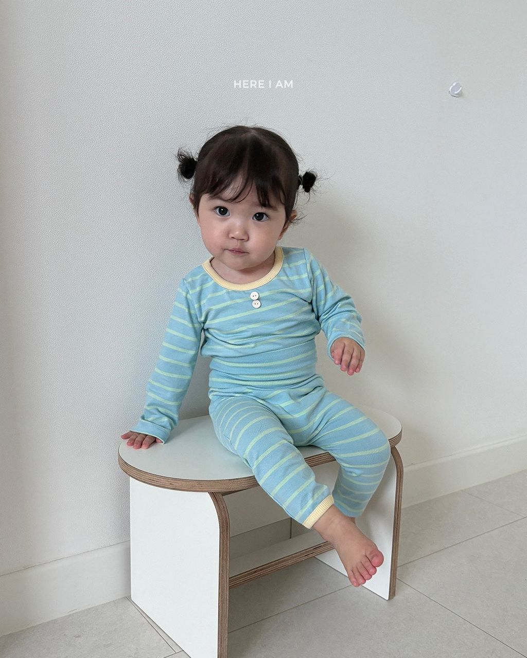 HERE I AM 寬條紋家居服 10