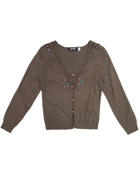 巧克力寶石針織小外套