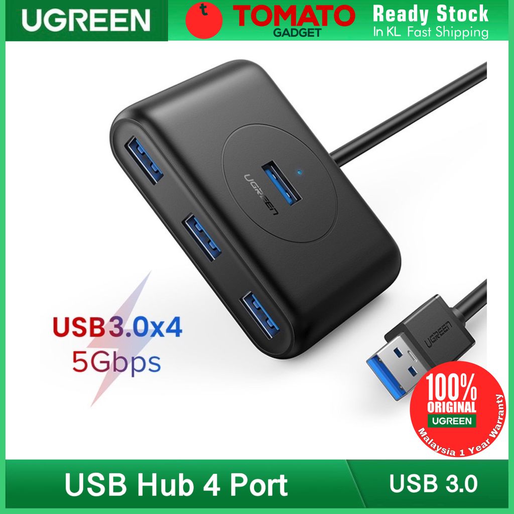 UGREEN USB Hub 3.0 Data Portable Super Speed for Macbook - 4 Ports – Tomato  Gadget