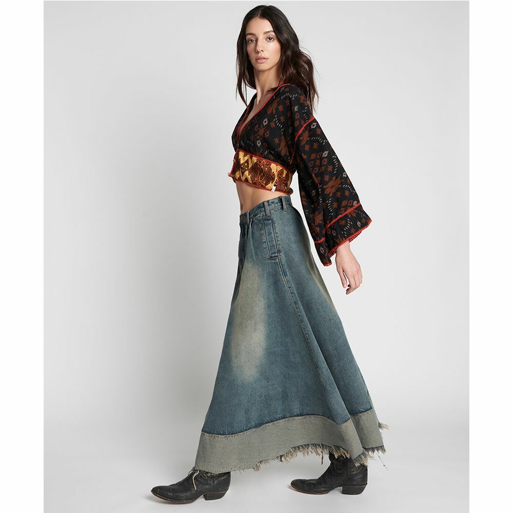 ONETEASPOON | 女MEMPHIS MAVERICK LONG SKIRT 牛仔裙– Concrete surf