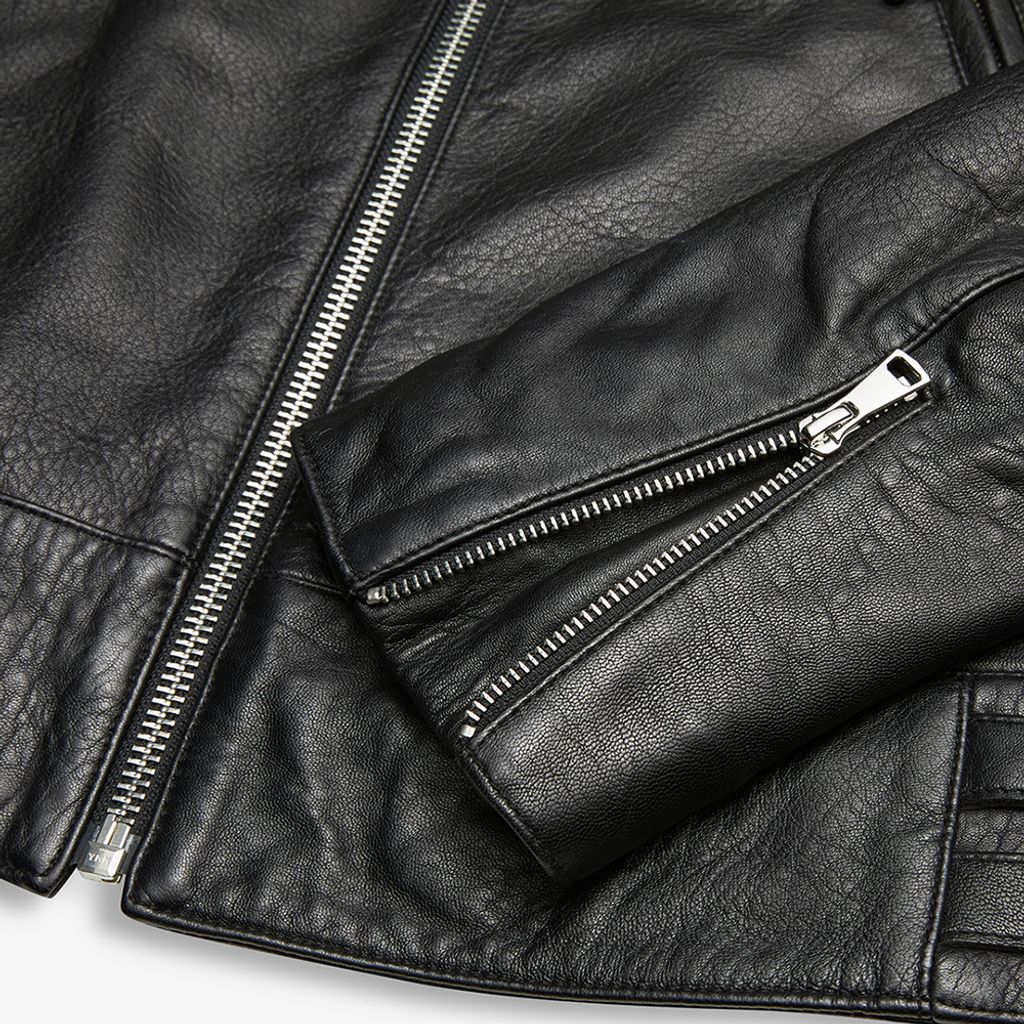 DMF226390.Thunder Leather Jacket.Black.9
