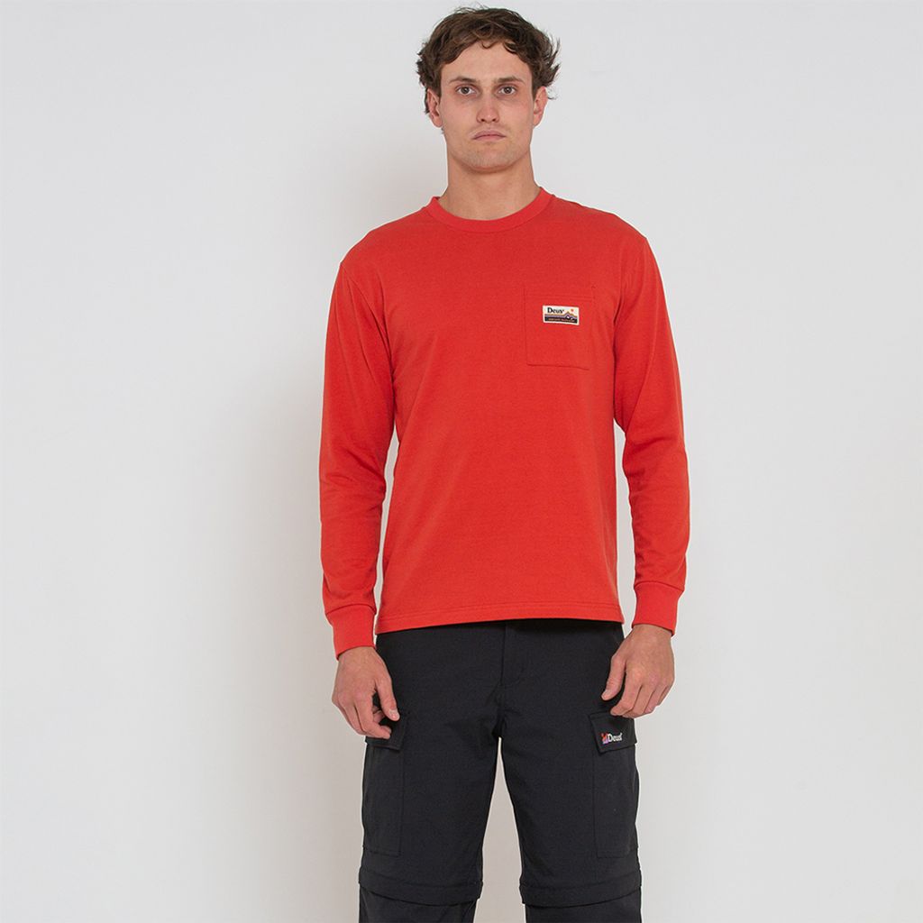 DMF221335.Tango Pocket Ls Tee.Red Clay.1