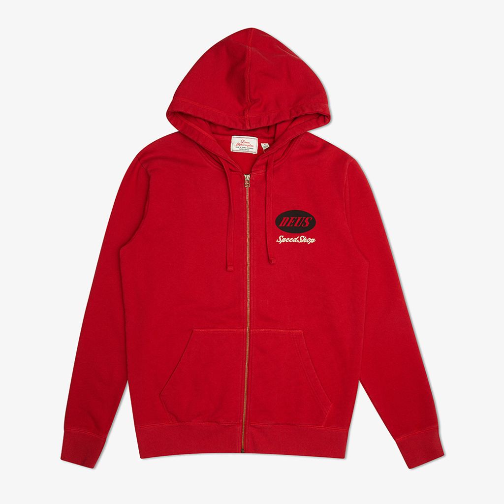 DMF228395.Tin-lizzie Zip Hoodie.Chilli Red.4