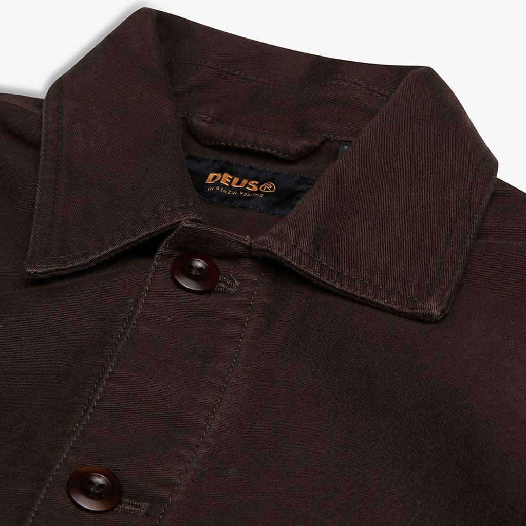 DMW225149.Moleskin Work Shirt.Choc Brown.7