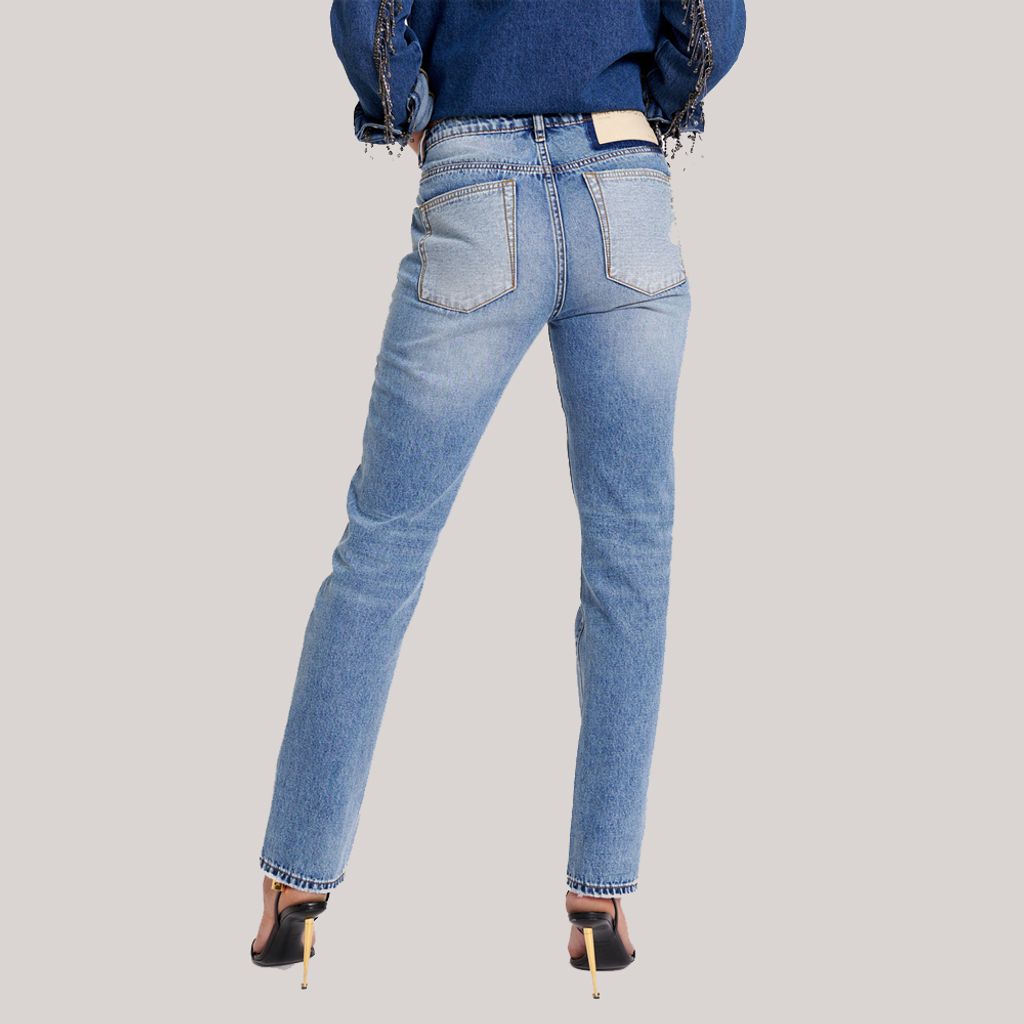 ONETEASPOON | 女TEXAS BLUE TRUCKERS MID RISE STRAIGHT LEG JEANS