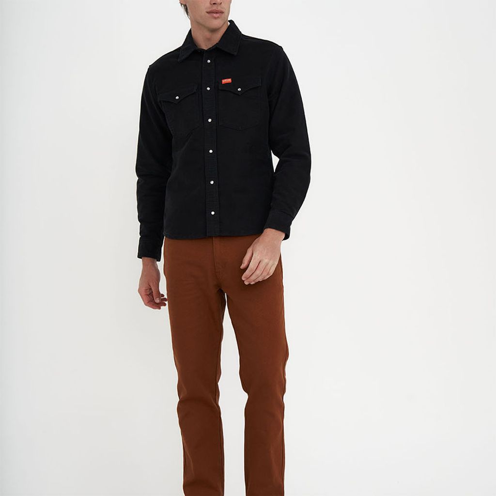 DMF235959.Western Moleskin Shirt.Black.1(1)