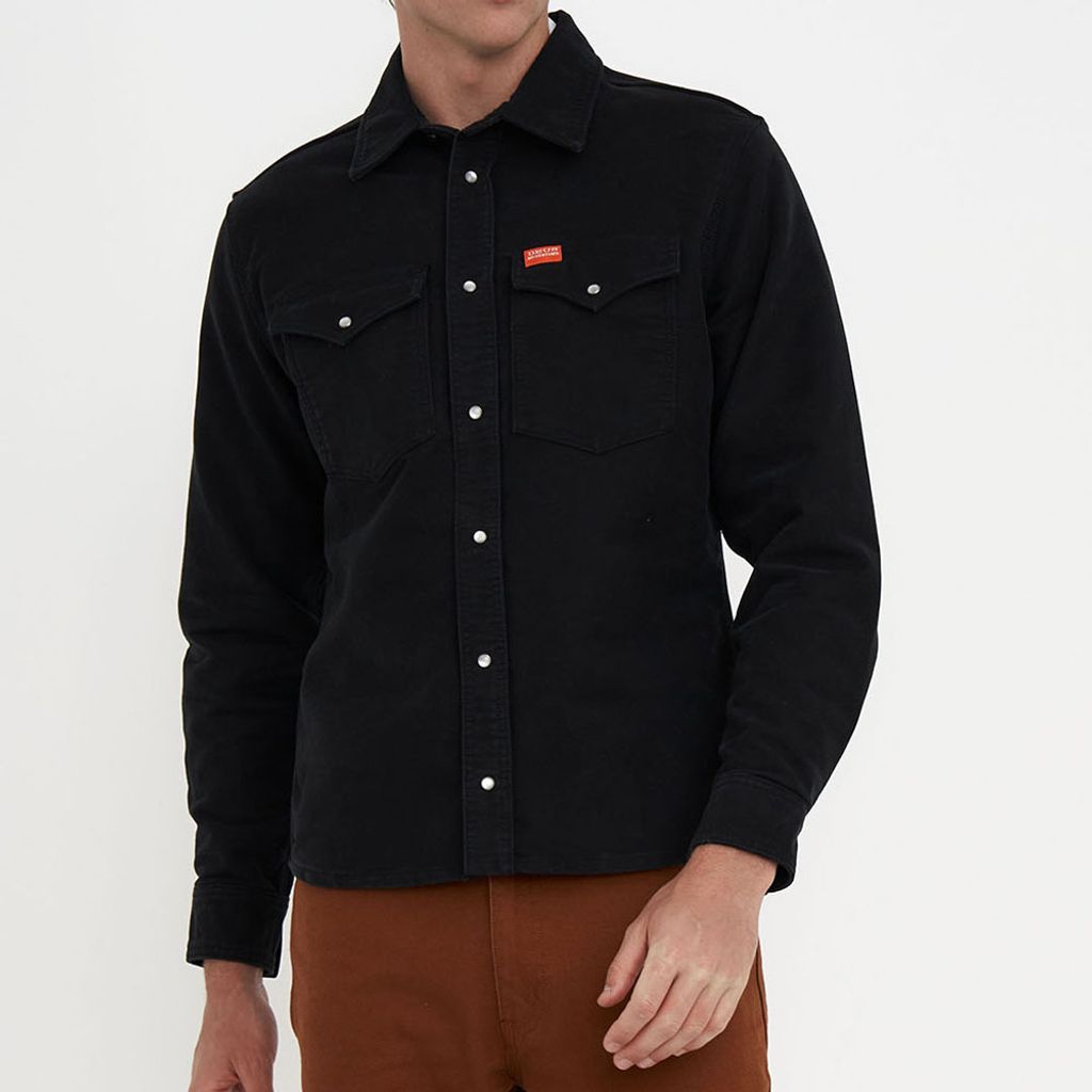 DMF235959.Western Moleskin Shirt.Black.1