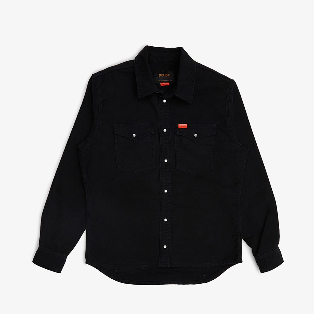 DMF235959.Western Moleskin Shirt.Black.1 (1)