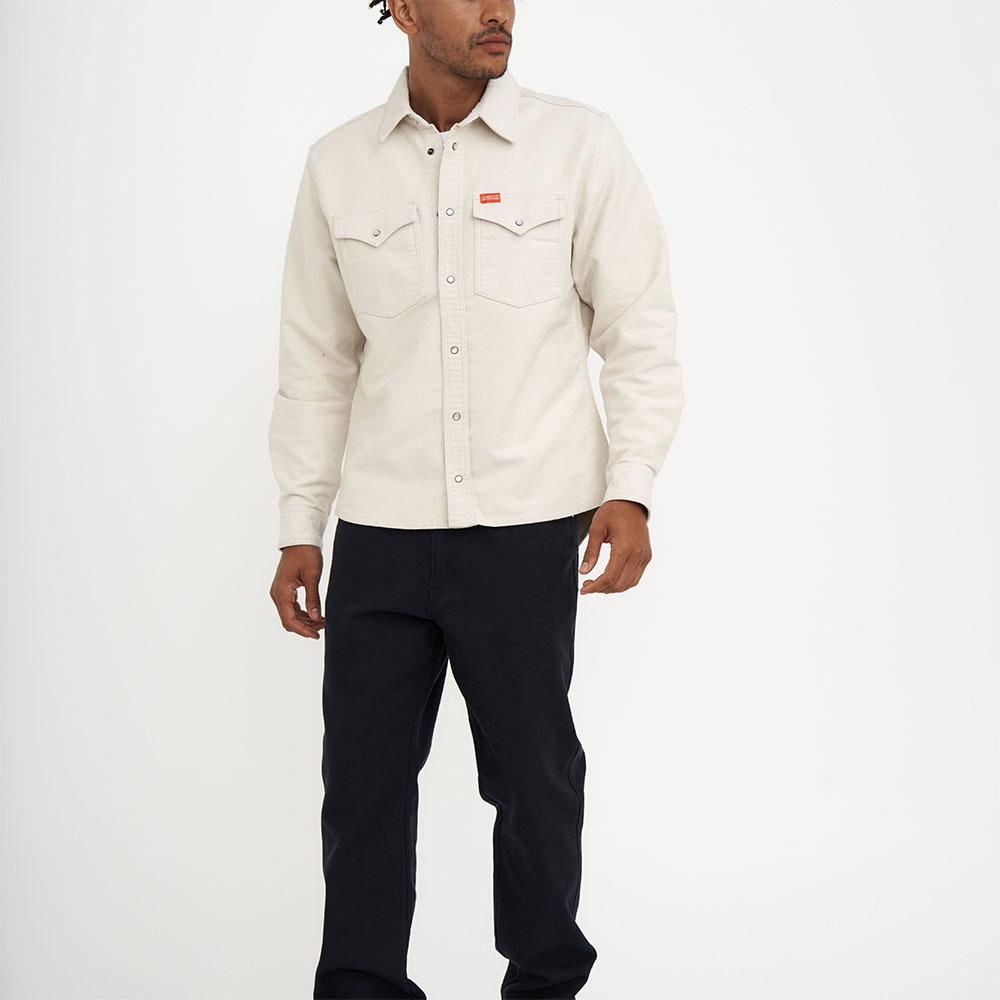 DMF235959.Western Moleskin Shirt.Dirty White.1(1)