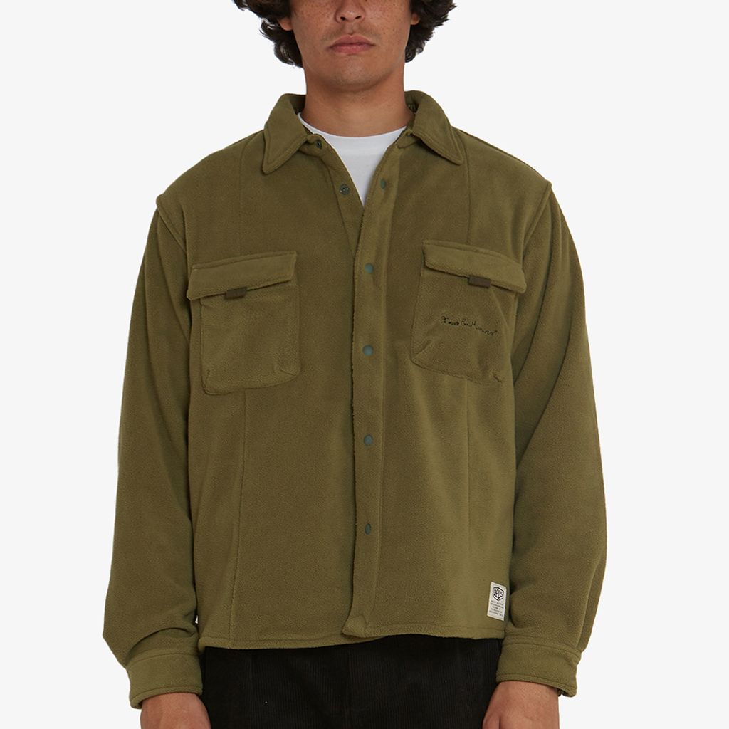 DPT22008.Highlands Fleece Shirt.Green Olive.1(1)