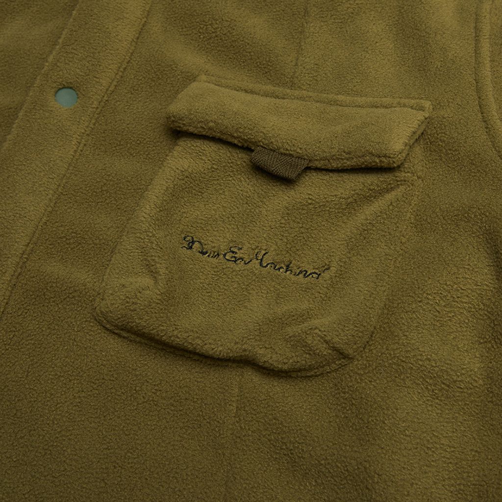 DPT22008.Highlands Fleece Shirt.Green Olive.6