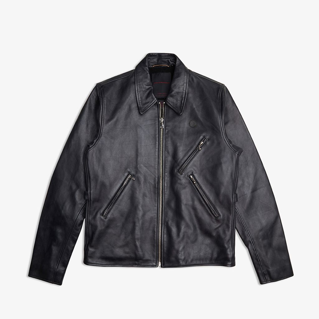DMF236105.Blizzard Leather Jacket.Black.1