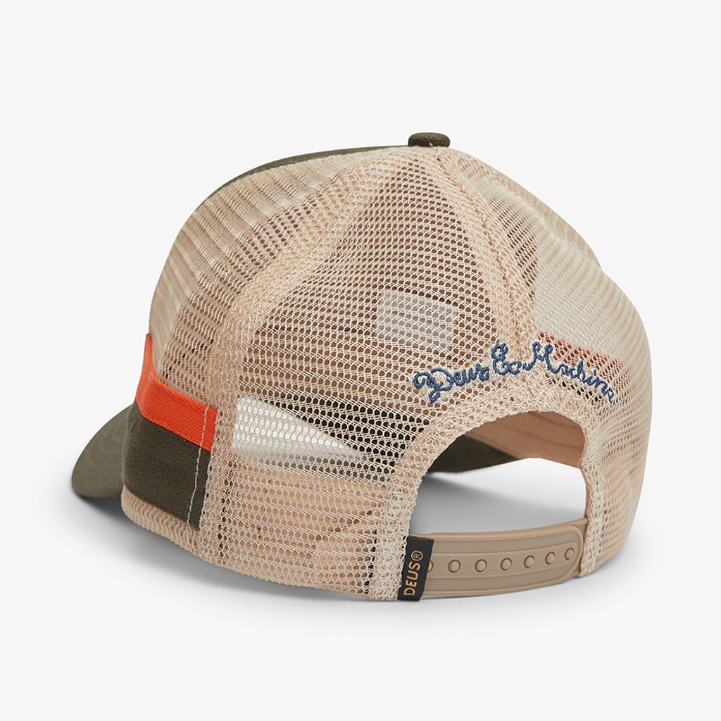 DMF237013.Woven Pill Trucker.Olive.2