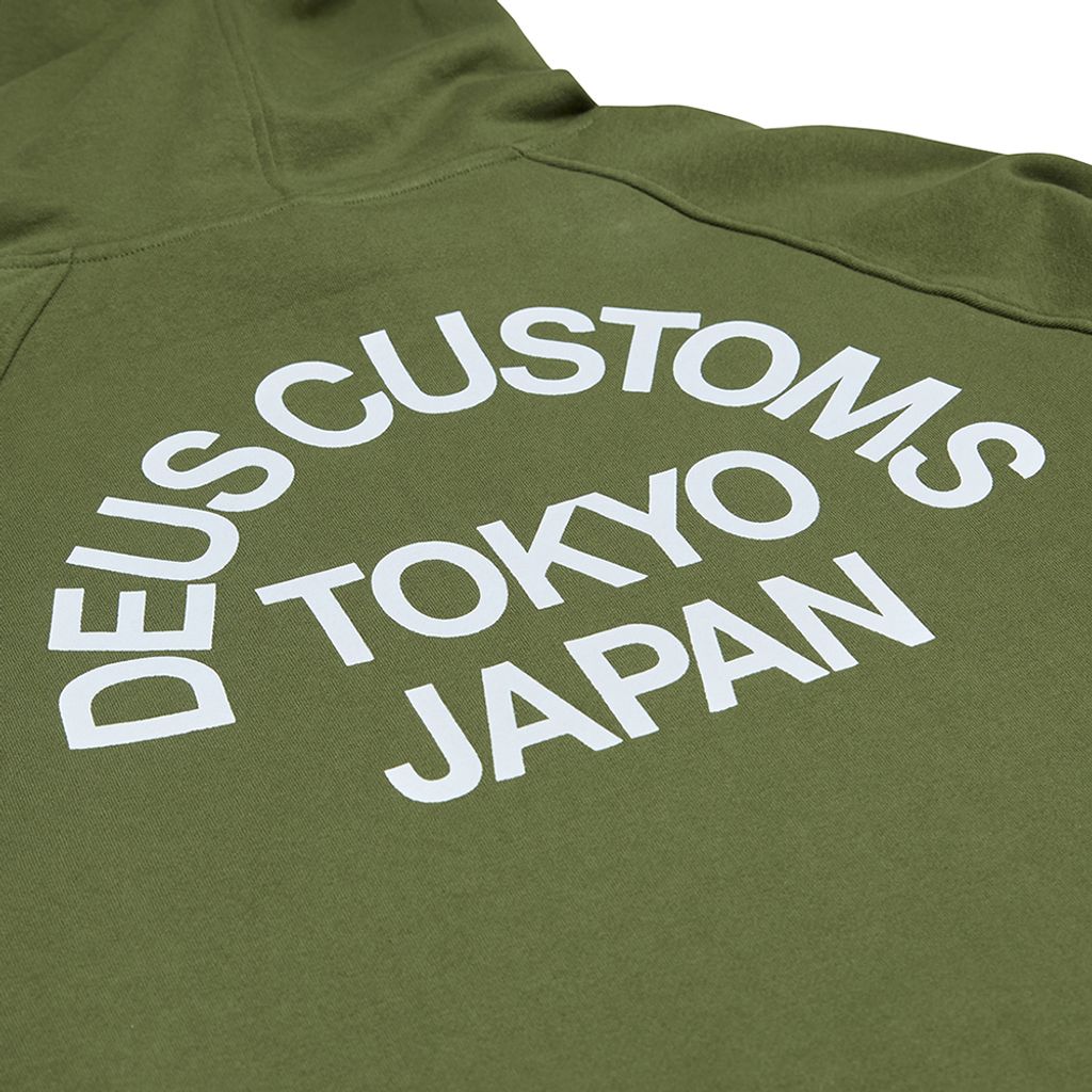 DMF248603.Beams Cordura Hoodie.Pine.5