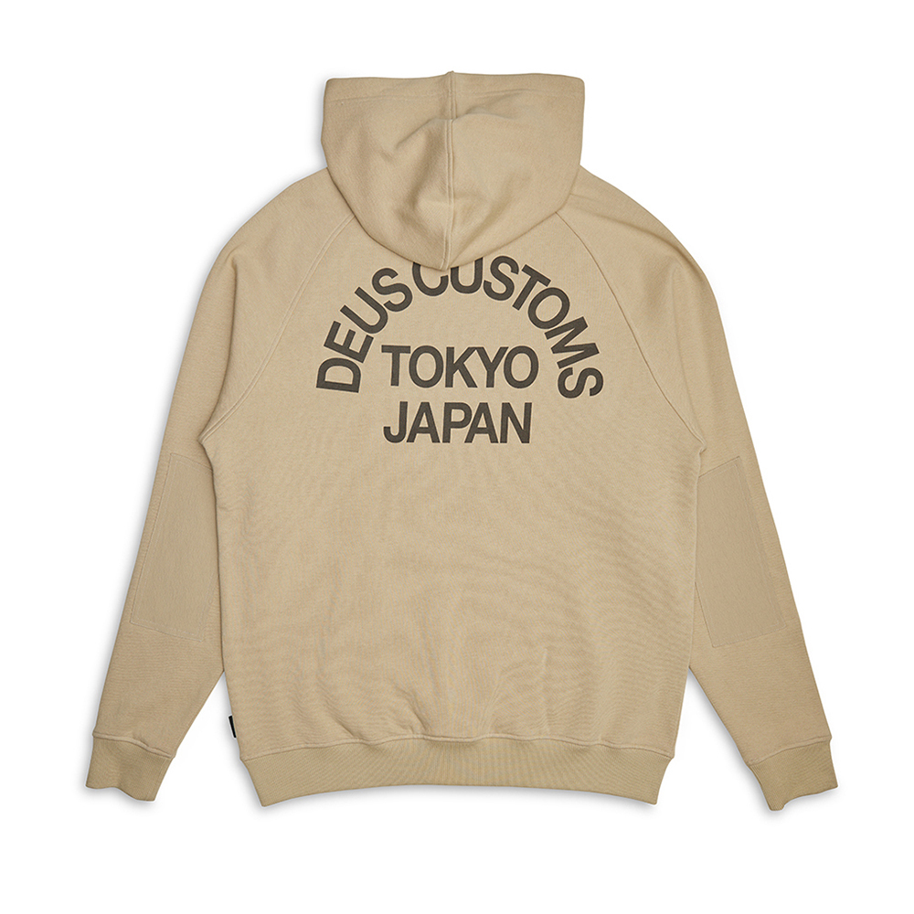 DMF248603.Beams Cordura Hoodie.Safari.2