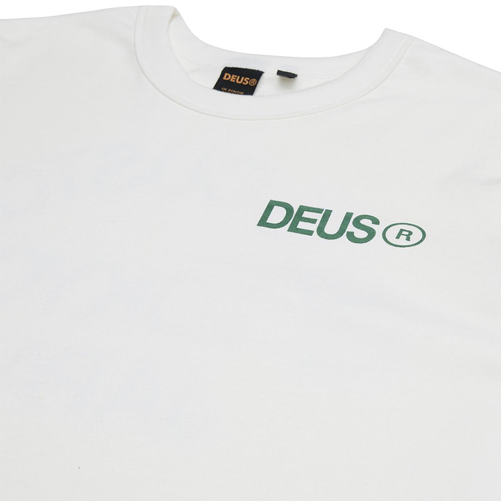 DMF241601B.Beams Ls Cordura Tee.Vintage White