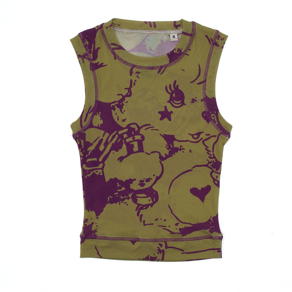 DLP251145-Kindness Mesh Tank-Moss-01