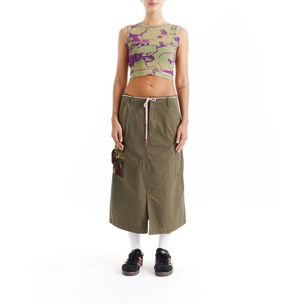 DLP251145-Kindness Mesh Tank-Moss-1