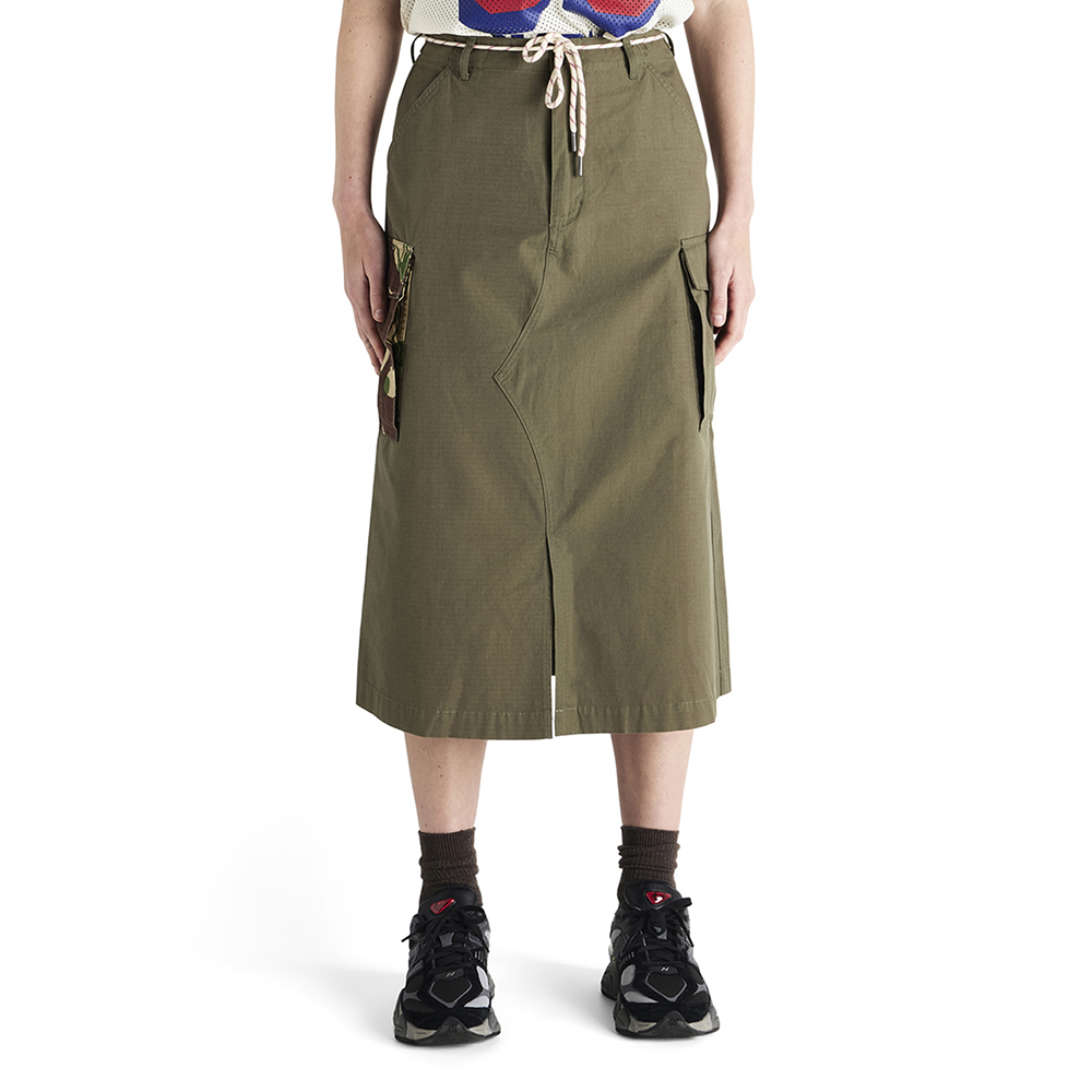 DLP259147-Arts & Crafts Skirt-Burnt Olive-1