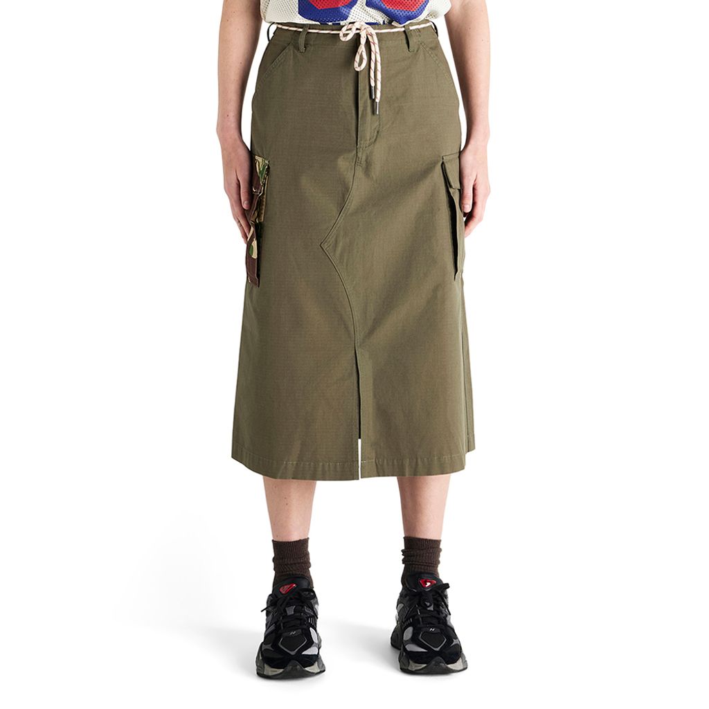 DLP259147-Arts & Crafts Skirt-Burnt Olive-1