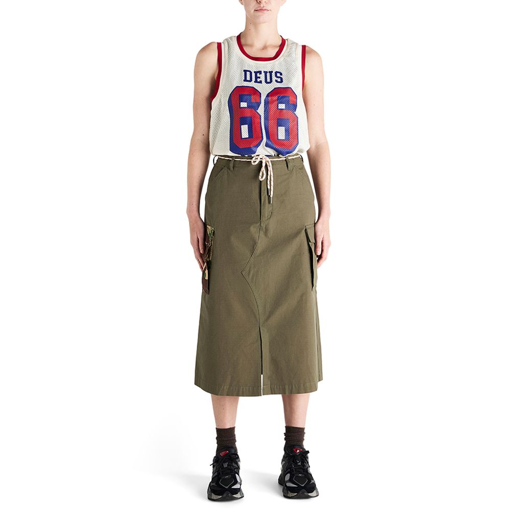 DLP259147-Arts & Crafts Skirt-Burnt Olive-3