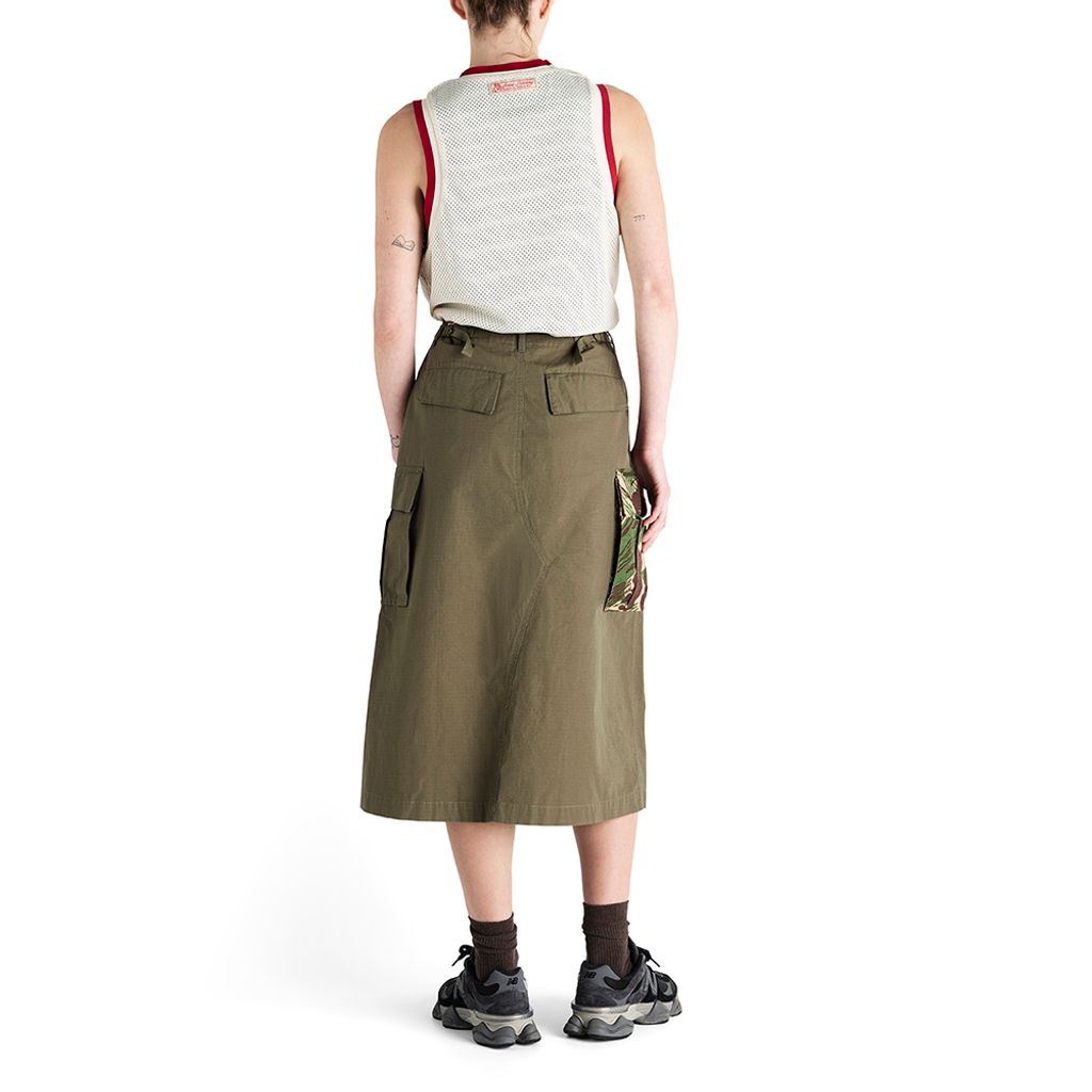DLP259147-Arts & Crafts Skirt-Burnt Olive-6
