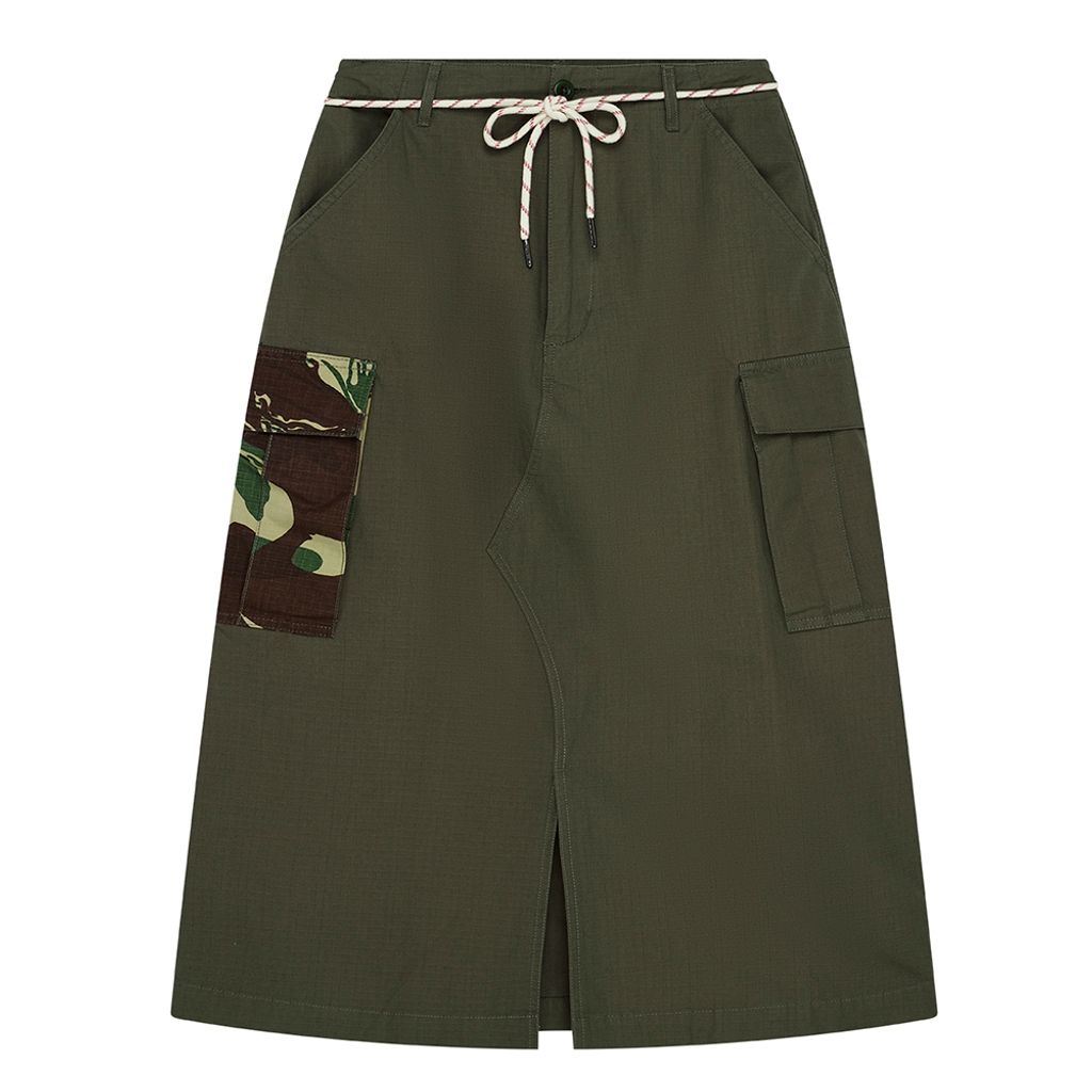 DLP259147-Arts & Crafts Skirt-Burnt Olive-7