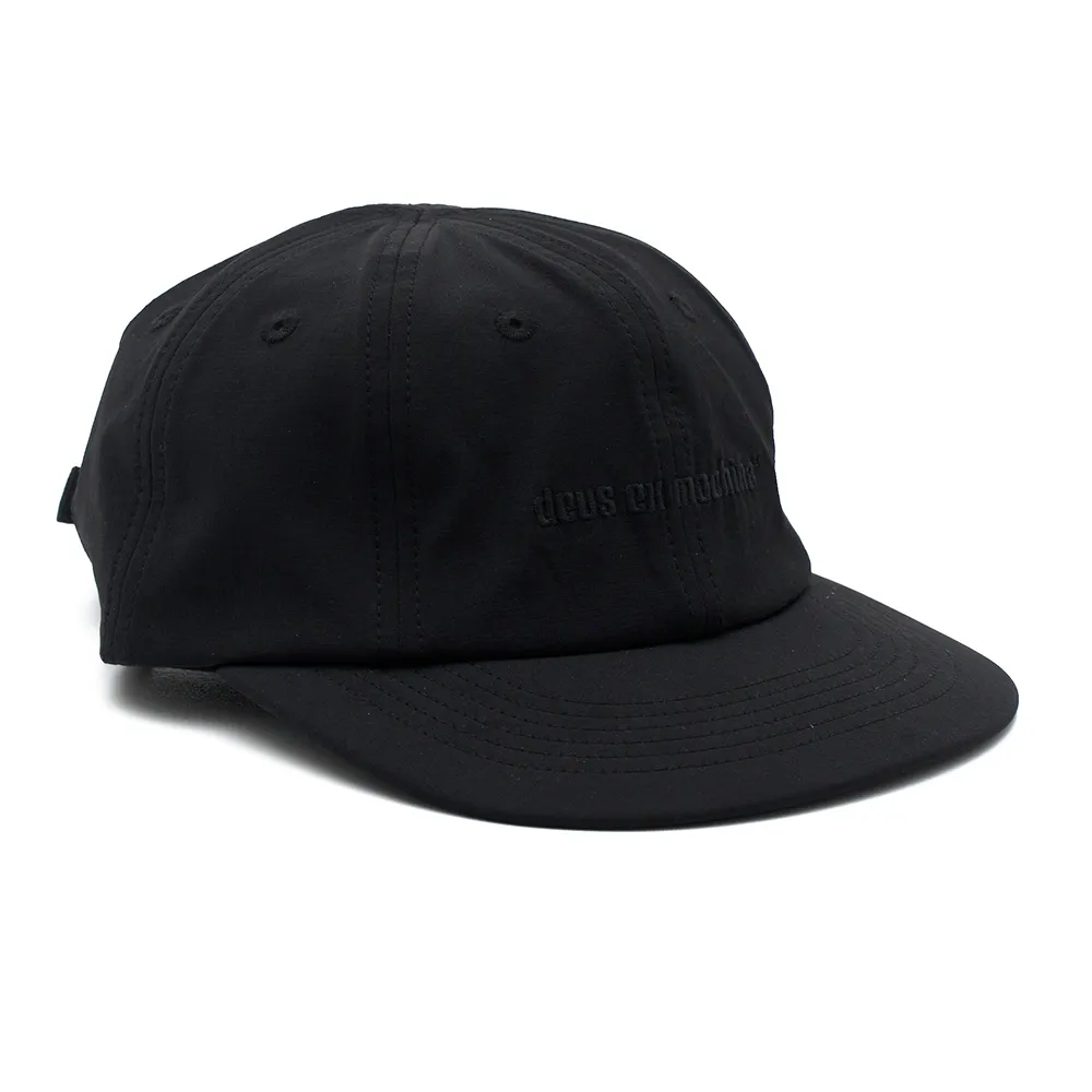 DMP257135-Late Night 8 Panel Cap-Black-01 (2)