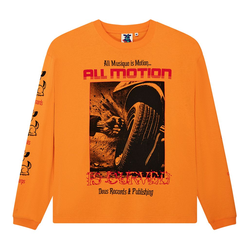 DUP251977A-DANCING GHOST TEE-PERSIMMON ORANGE-7