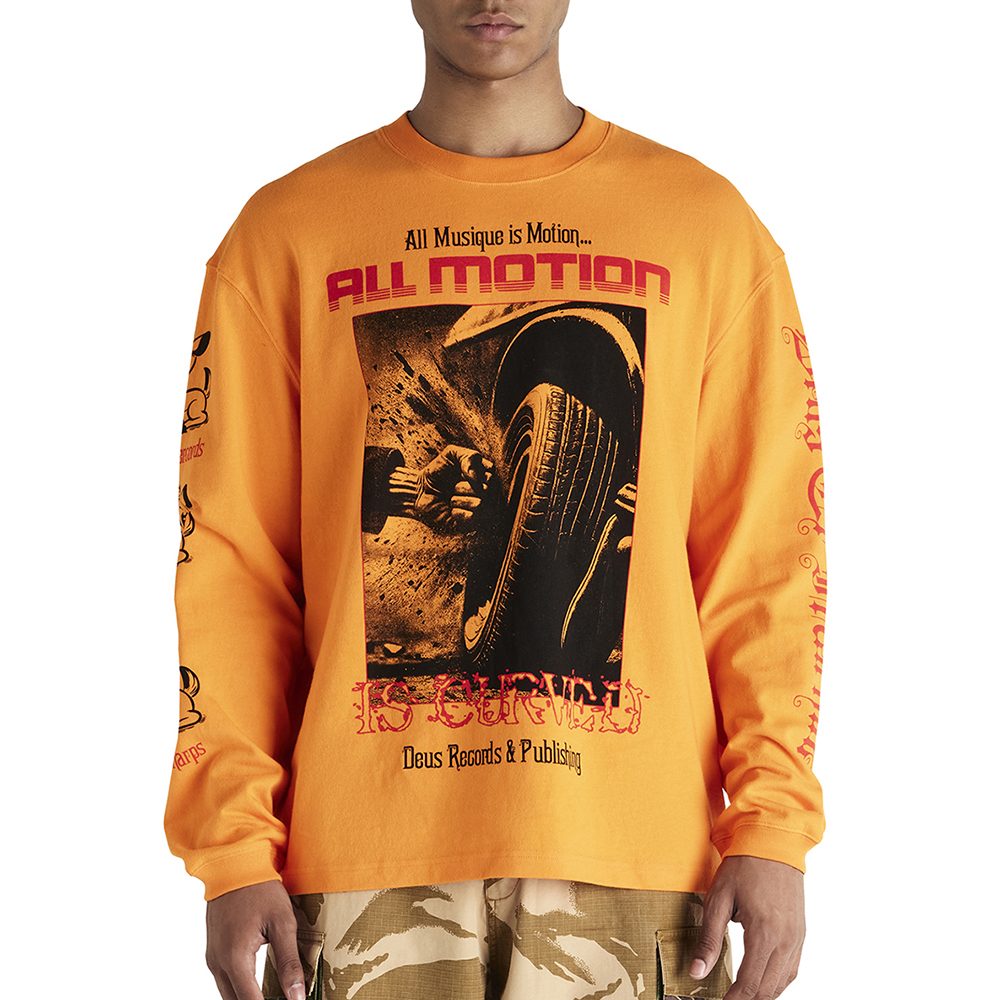 DUP251977A-Dancing Ghost Ls Tee-Persimmon Orange-1