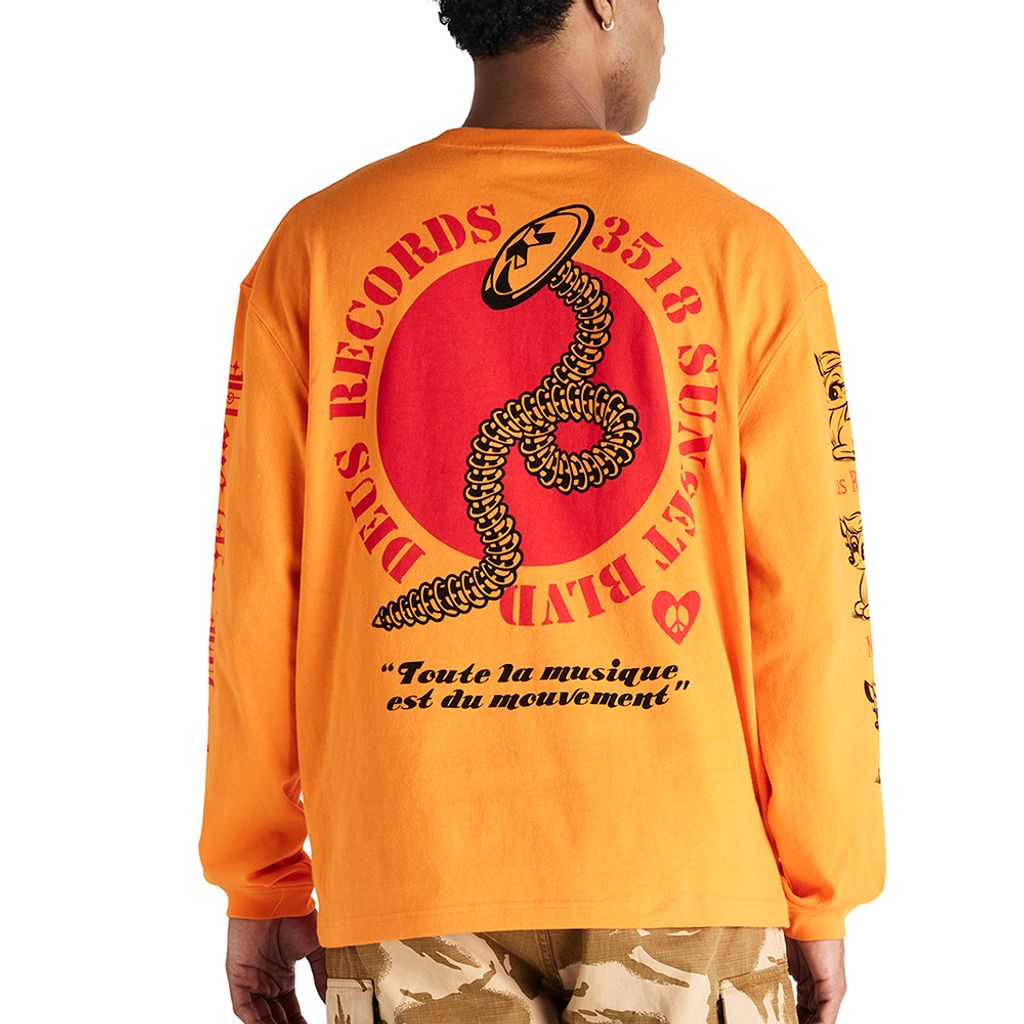 DUP251977A-Dancing Ghost Ls Tee-Persimmon Orange-2