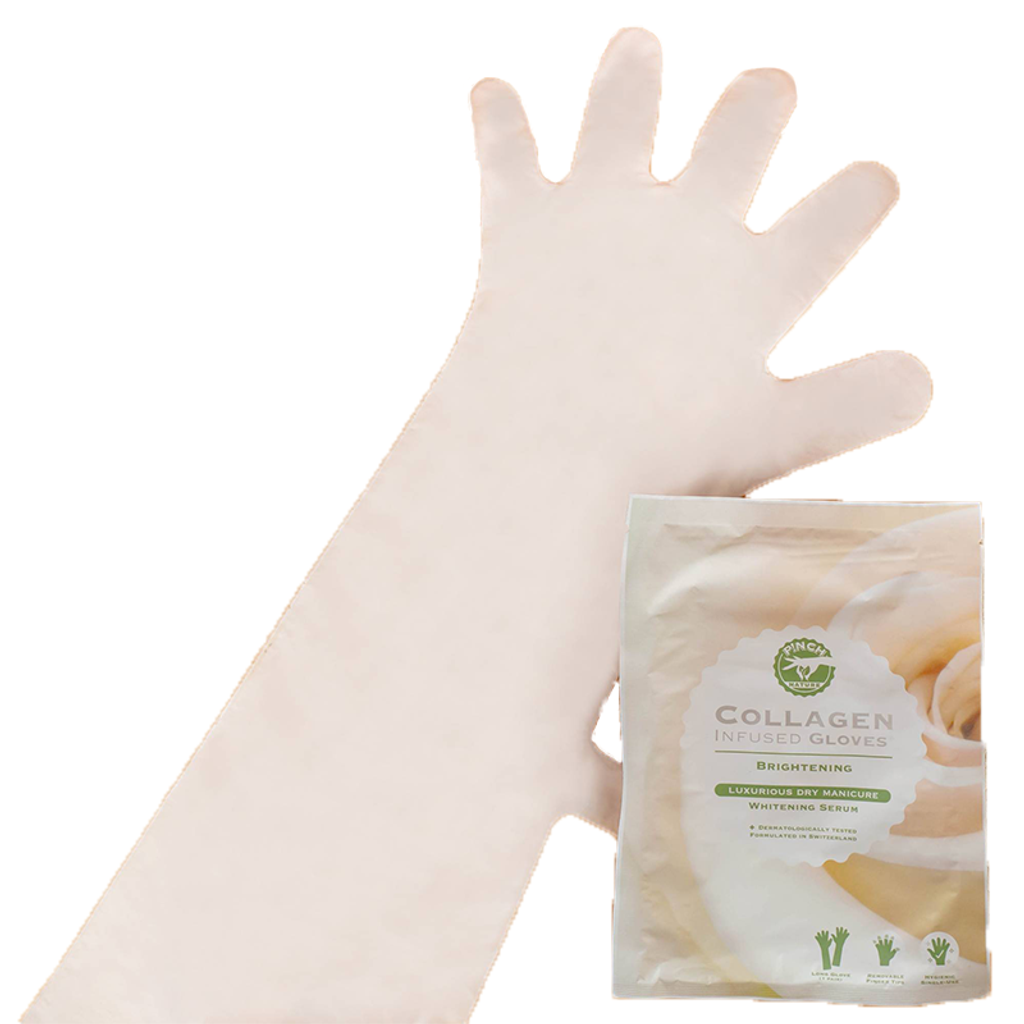ORGANIC Whitening SERUM Collagen Infused GLOVES for Full Arms Home Spa Treatment.png