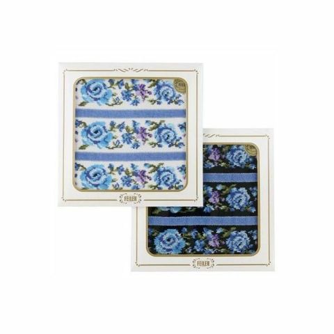 FEILER 日版藍色玫瑰手帕巾_1.jpg