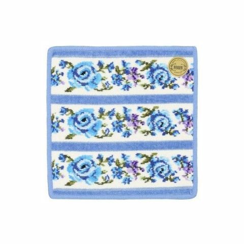FEILER 日版藍色玫瑰手帕巾_2.jpg