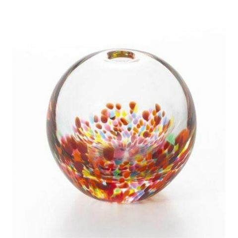 津輕玻璃 彩手鞠 花火金彩 一輪插花瓶_1.jpg