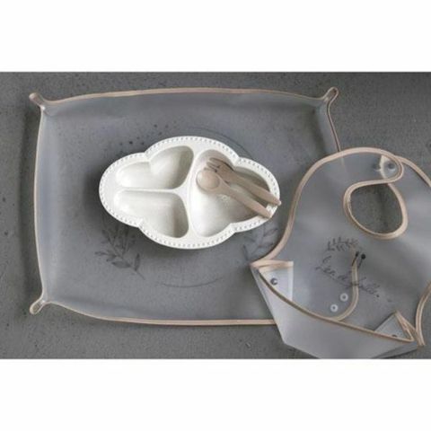 Lien de famille bien mange系列 嬰幼兒餐具五件禮盒組_白2