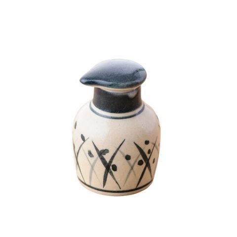 長十郎窯 波佐見燒 草花醬油壺_1