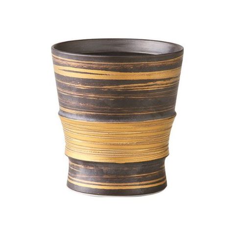 西海陶器波佐見燒侘寂風陶杯_金彩