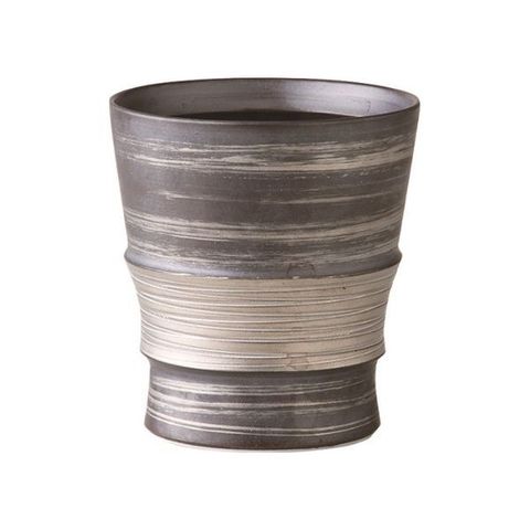 西海陶器波佐見燒侘寂風陶杯_銀彩