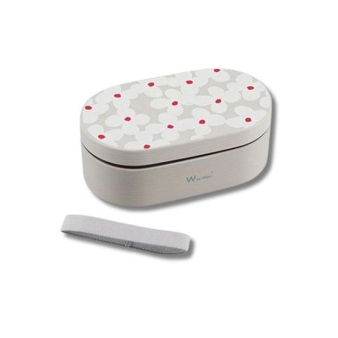 Wpc. 日本製印花便當盒_灰白