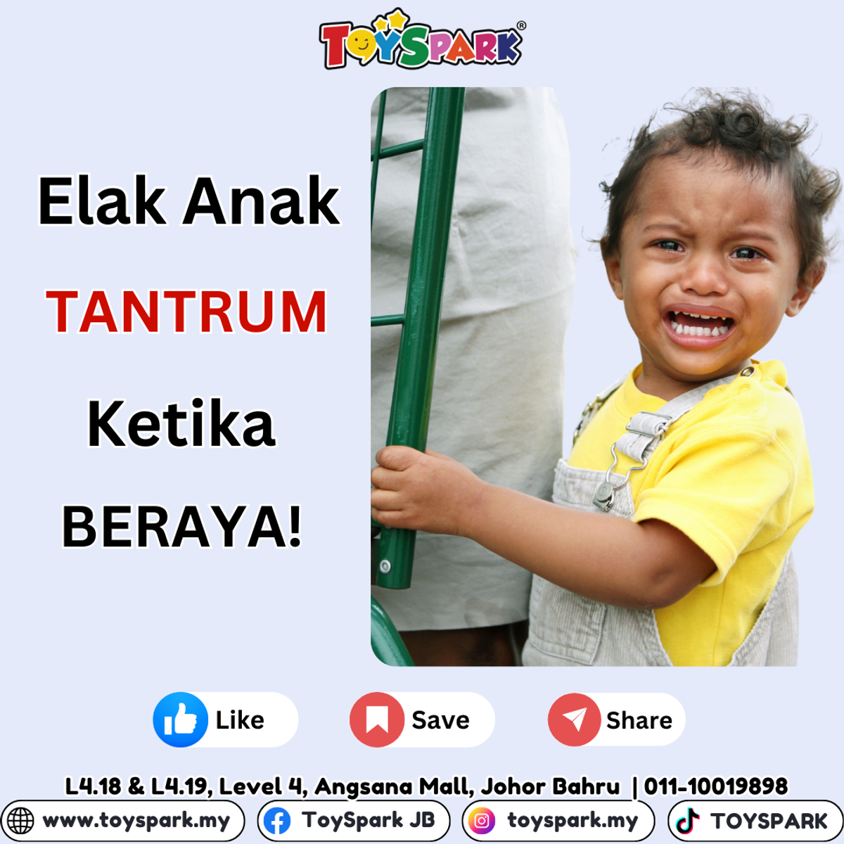 Elak Anak Tantrum Ketika Beraya !!!