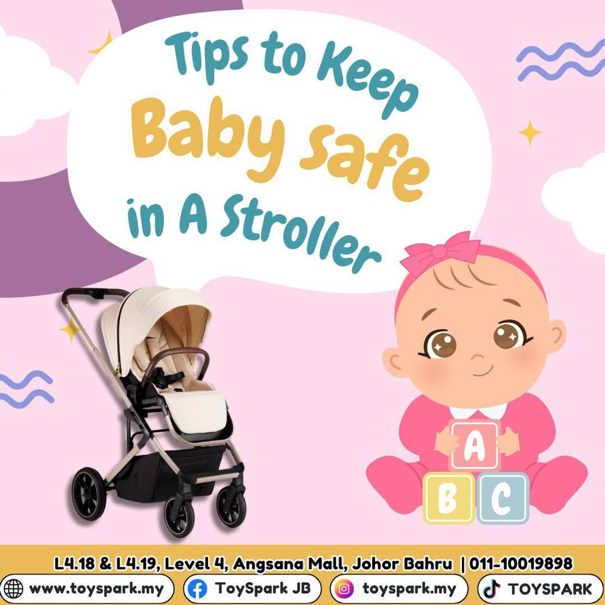 Tips To Keep Baby Safe In a Stroller