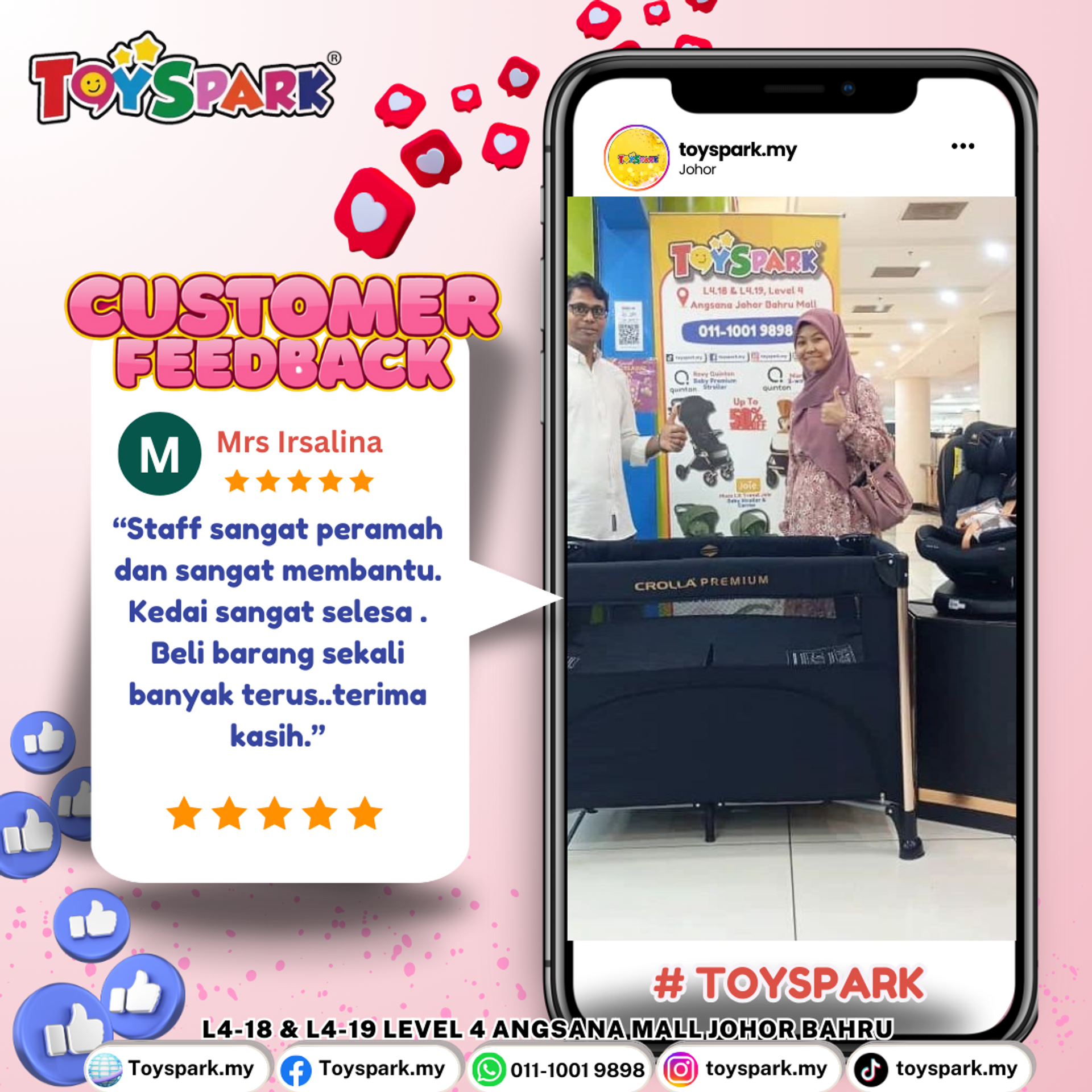 TOYSPARK - CUSTOMER TESTIMONY