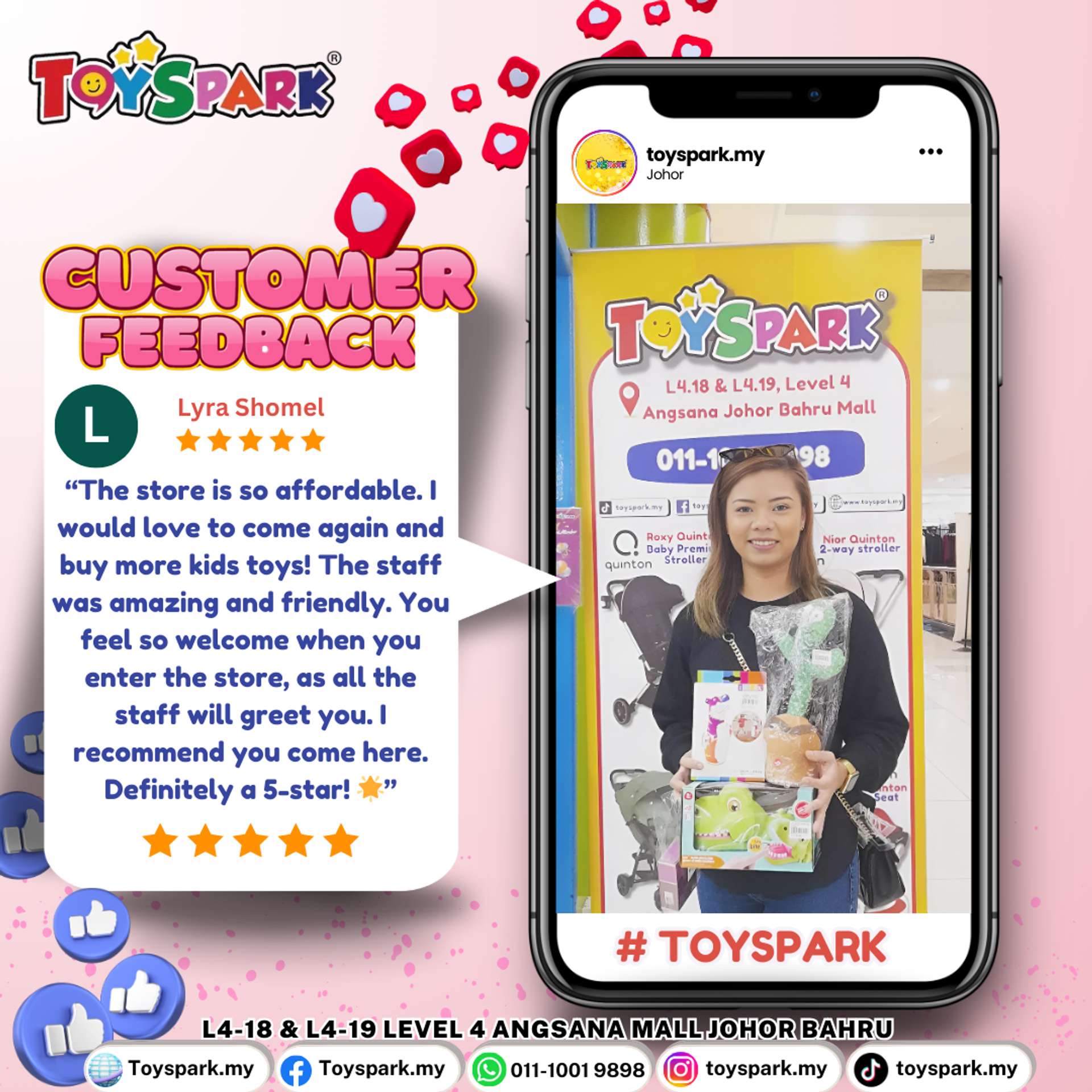 TOYSPARK - CUSTOMER TESTIMONY