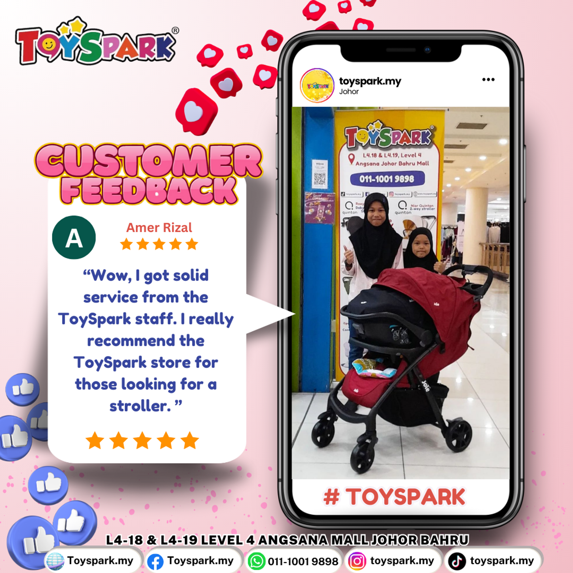 TOYSPARK - CUSTOMER TESTIMONY