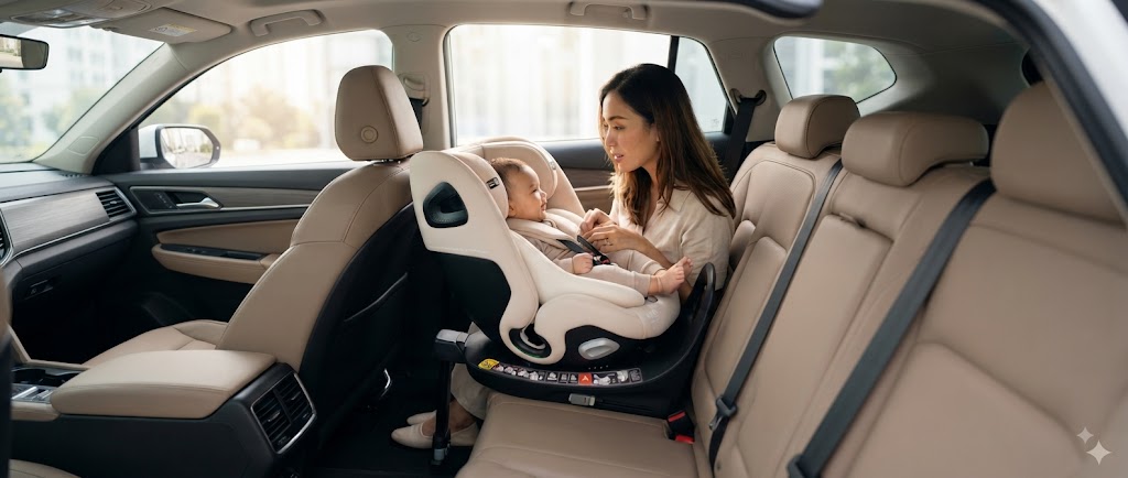 Quinton baby gear travel setup