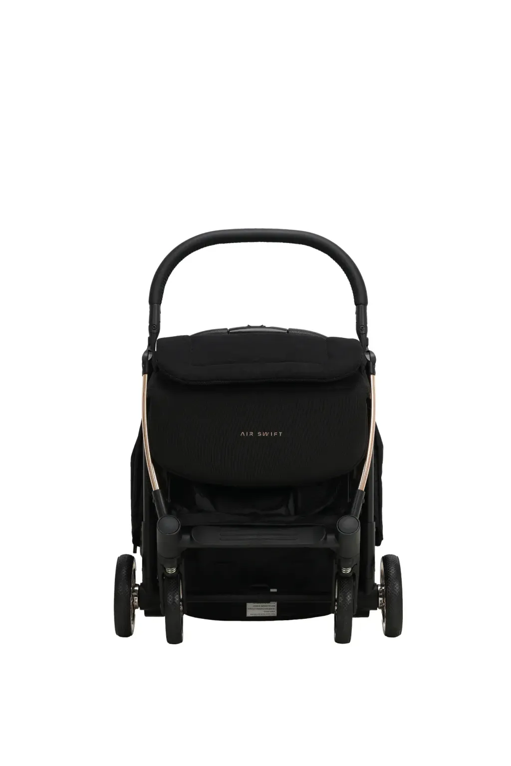 CrollaBaby-AirSwift-Onyx-Gold-folded