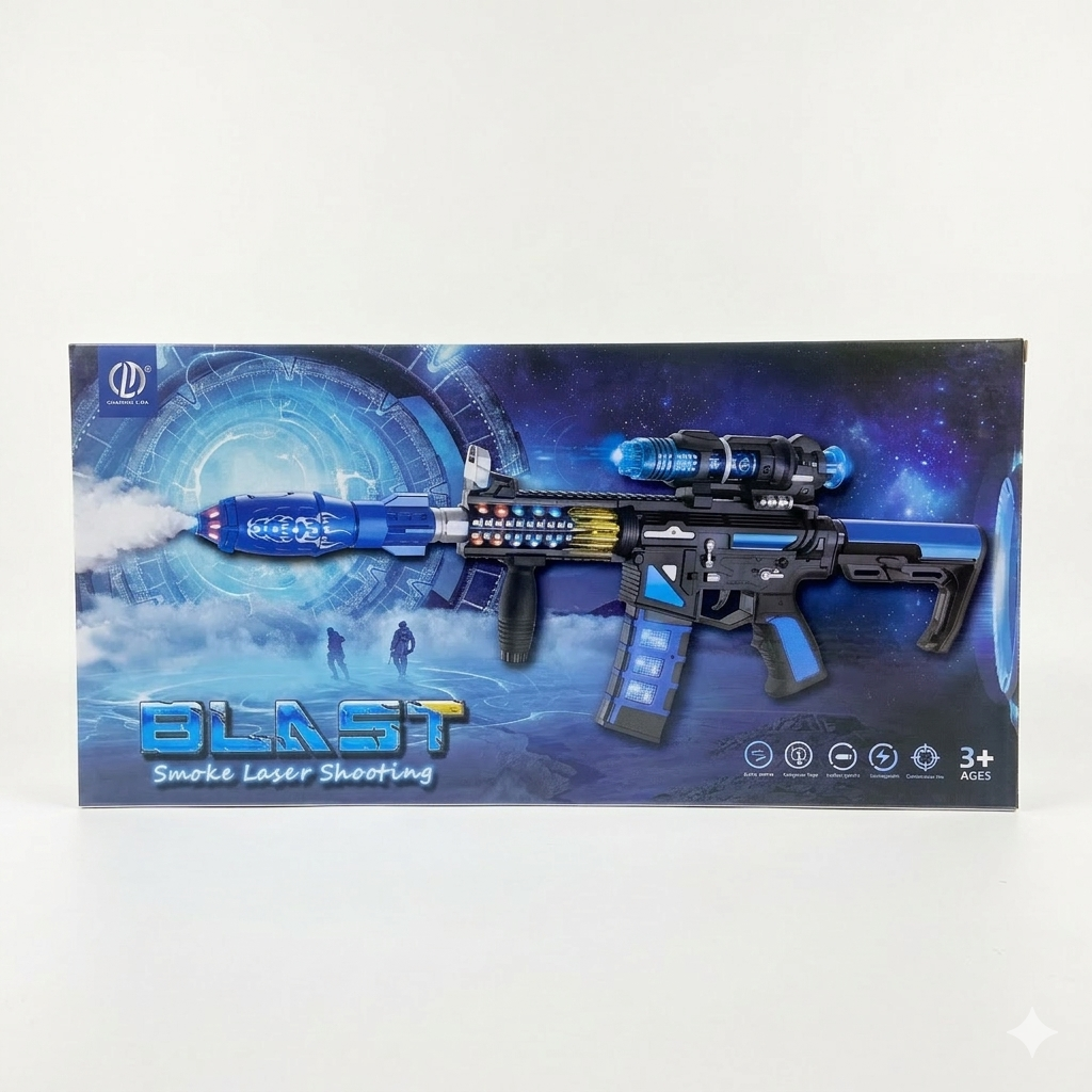 BLAST SMOKE LASER SHOOTING
