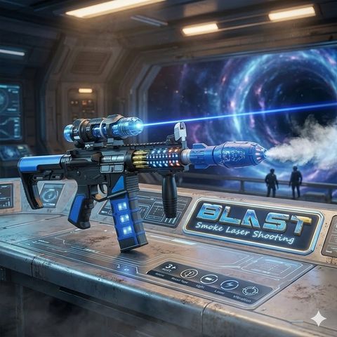 BLAST SMOKE LASER SHOOTING